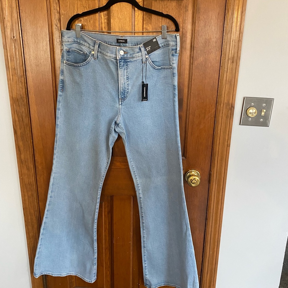 Express 70’s Flare Mid Rise Jeans